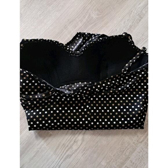 Miraclesuit Rialto 1-PC Swimsuit Spot On 16-18 Black Olive Polk-a-dot Ruched - Picture 8 of 12